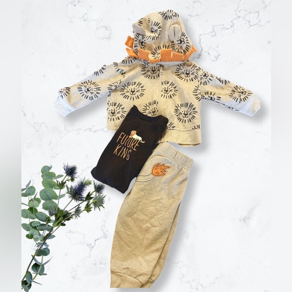 ⭐️2/$20 Cute lion 🦁 set (Bundles | size 3-6m EUC) - Picture 1 of 2